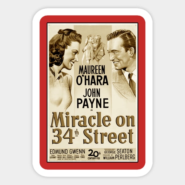 Miracle On 34th Street Sticker by Vandalay Industries